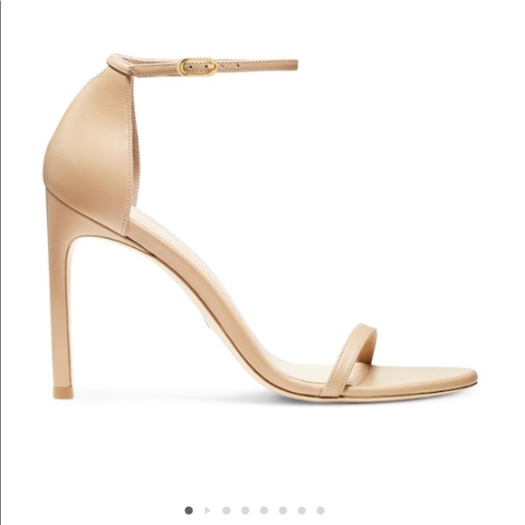 Stewart Weitzman NUDISTSONG STRAP SANDAL Adobe Beige